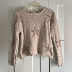 Cream and Tan Sincerely Jules Fleece Top | Size XSw